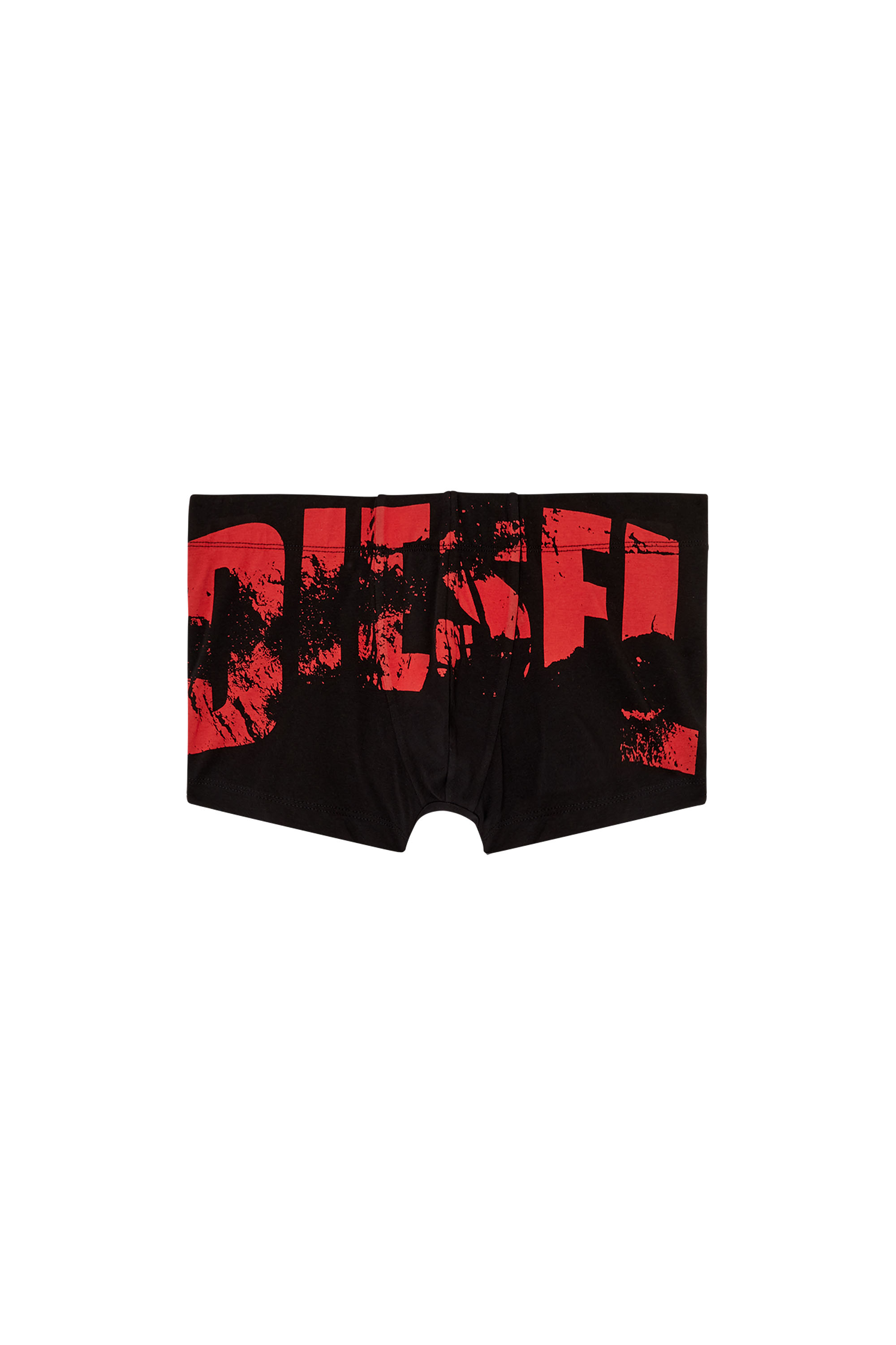 Diesel - DAMIEN-D-POP, Man's Boxer briefs with distressed logo in Black/Red - 3