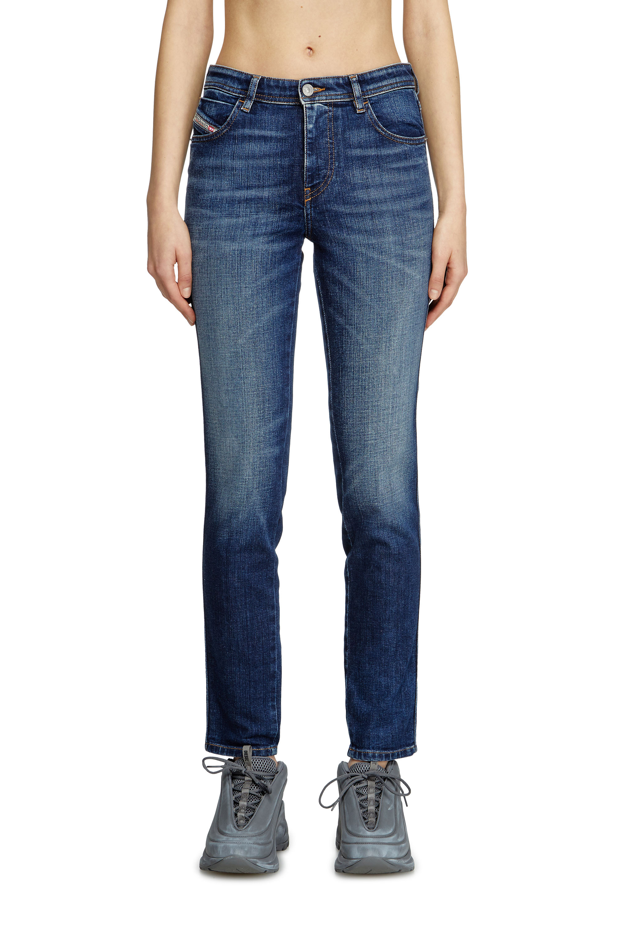Diesel - Woman's Skinny Jeans 2015 Babhila 09L03, Medium blue - 2